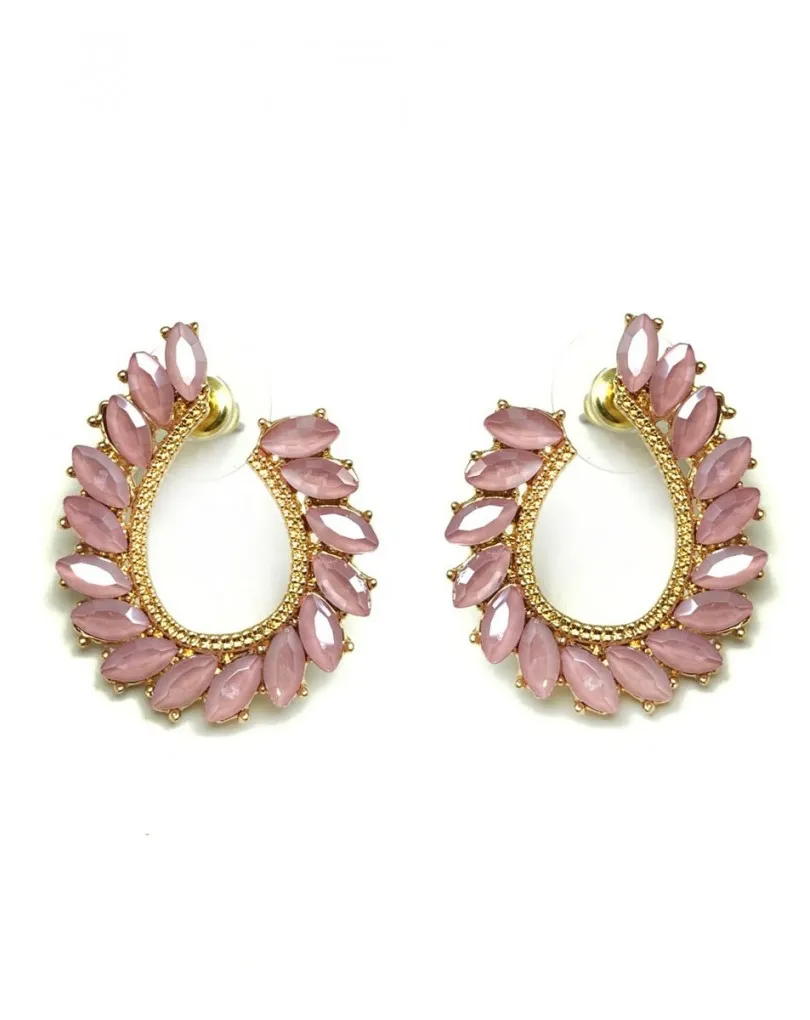 PENDIENTES DE BISUTERIA FINA ROSAS MUY ELEGANTES