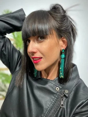 Pendientes Flecos CAALIYAH Verde