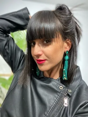Pendientes Flecos CAALIYAH Verde
