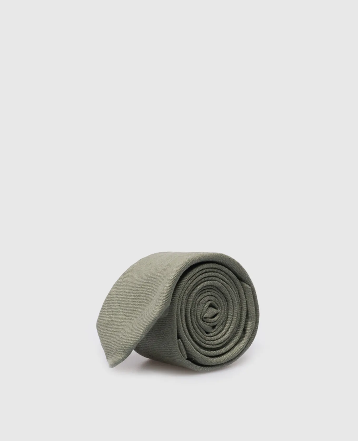 Peserico Green linen tie