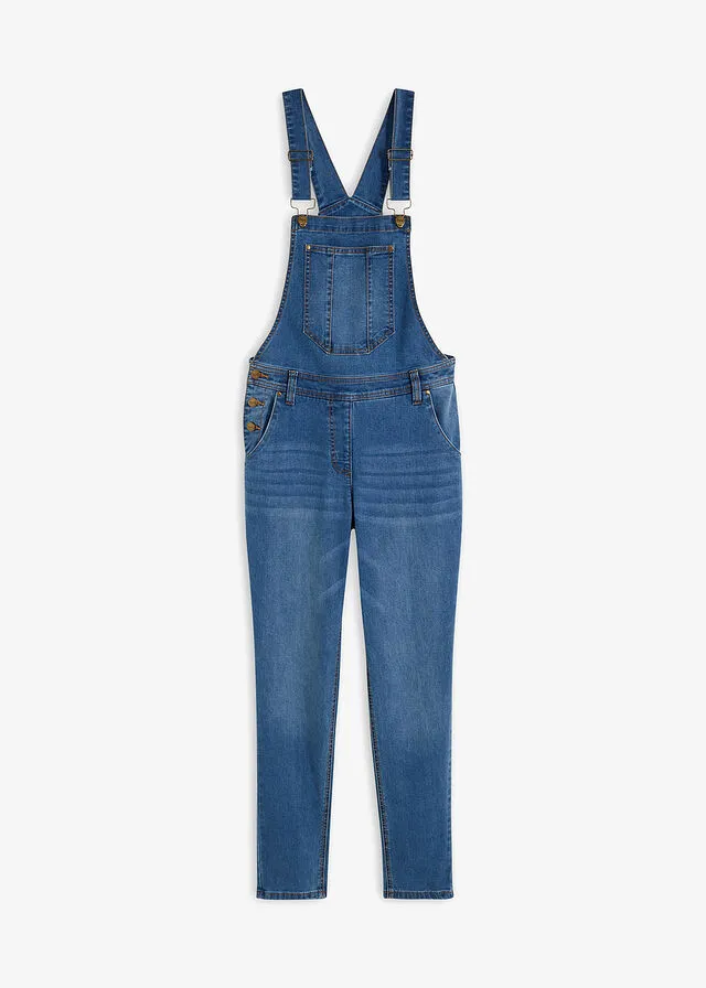 Peto vaquero, con corte cómodo Denim claro
