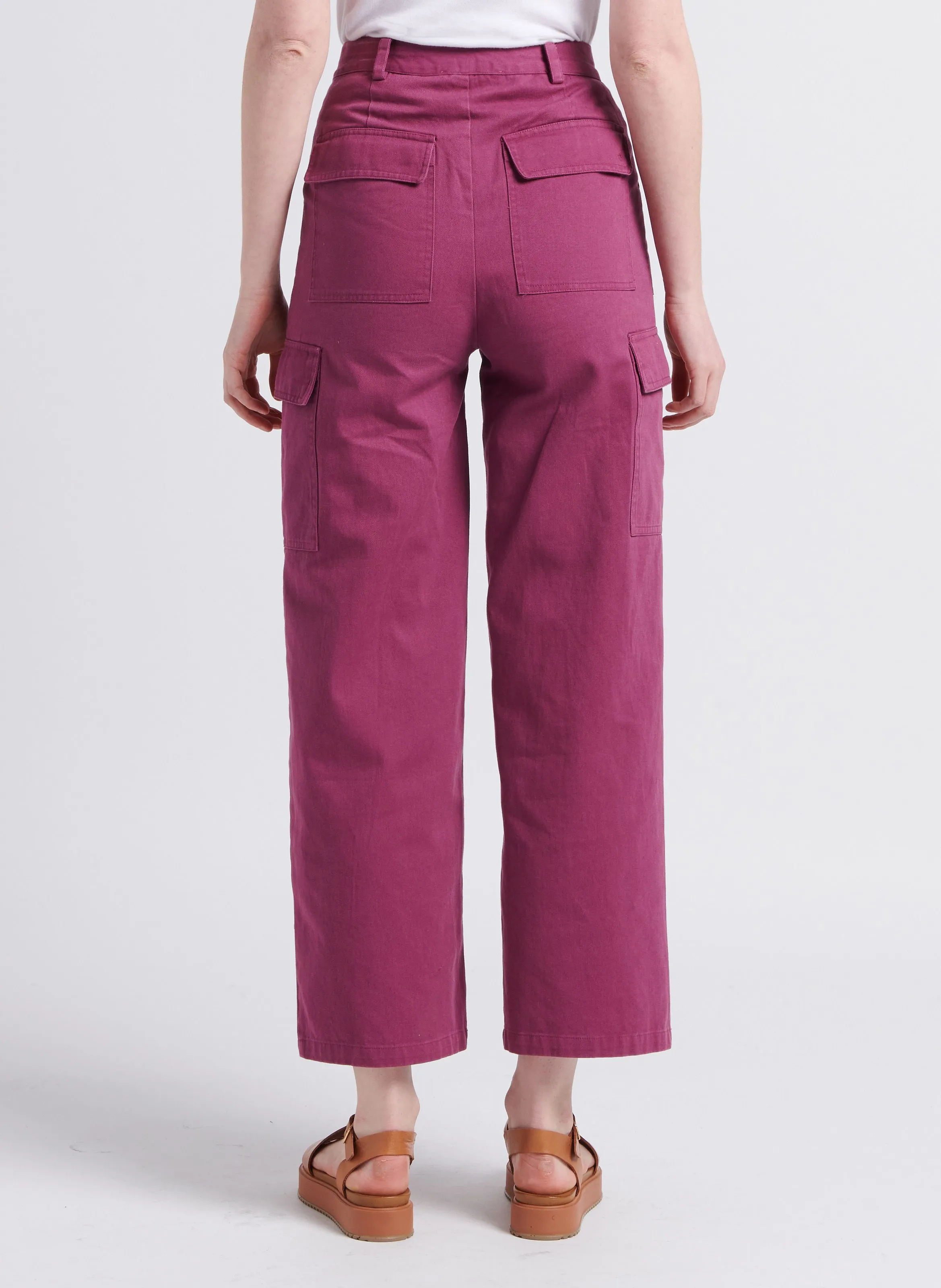 PINA  PANTALóN CARGO DE ALGODóN EN VIOLETA