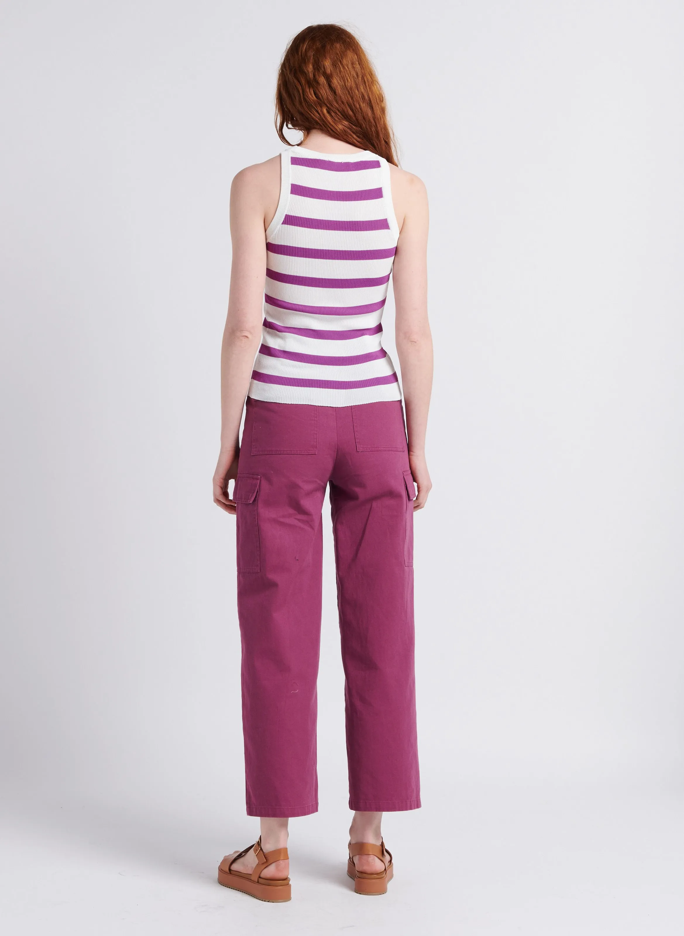 PINA  PANTALóN CARGO DE ALGODóN EN VIOLETA