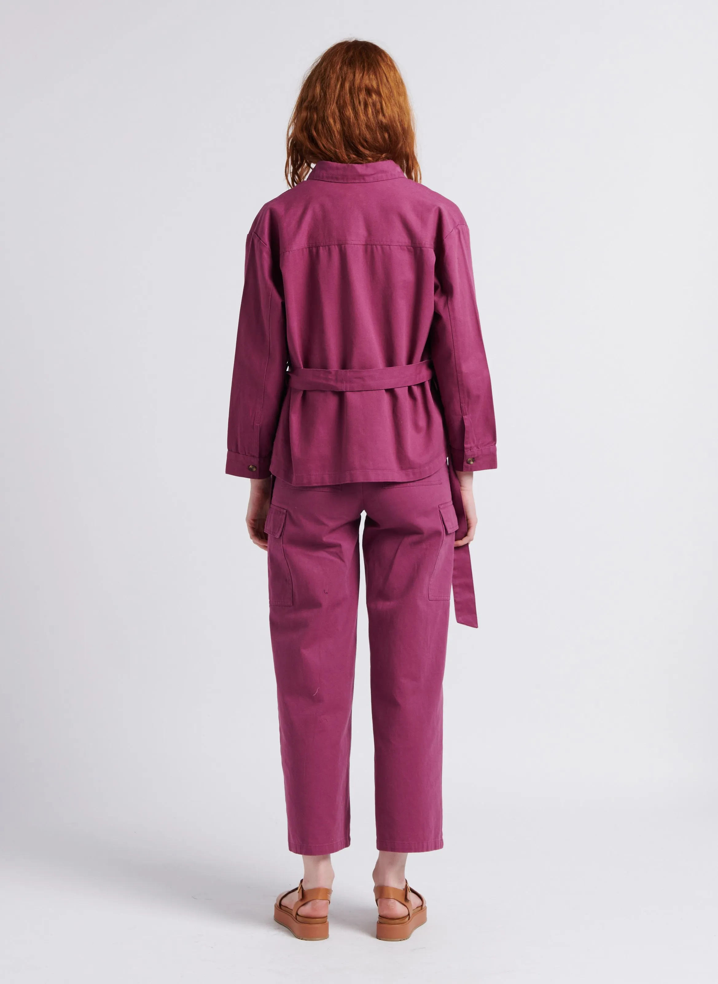 PINA  PANTALóN CARGO DE ALGODóN EN VIOLETA