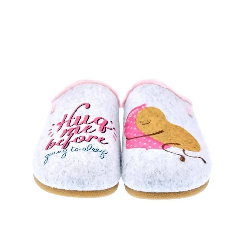 Potatoes Pantuflas Mujer Saggart Gris