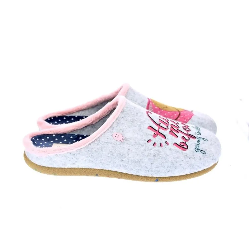 Potatoes Pantuflas Mujer Saggart Gris