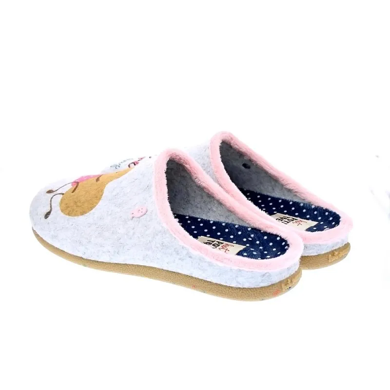 Potatoes Pantuflas Mujer Saggart Gris