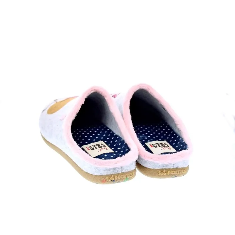 Potatoes Pantuflas Mujer Saggart Gris