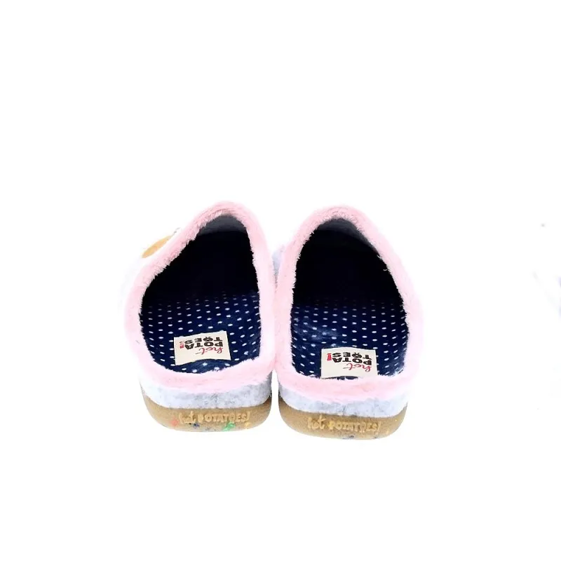 Potatoes Pantuflas Mujer Saggart Gris