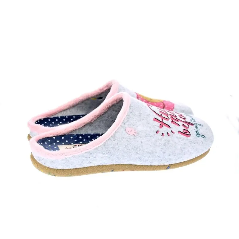 Potatoes Pantuflas Mujer Saggart Gris