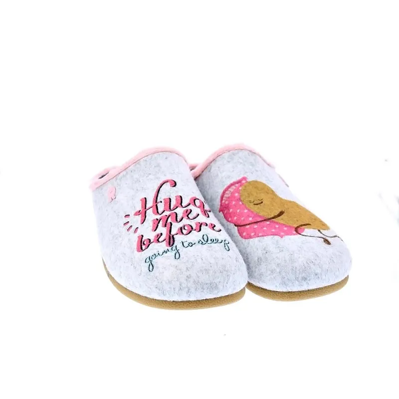 Potatoes Pantuflas Mujer Saggart Gris