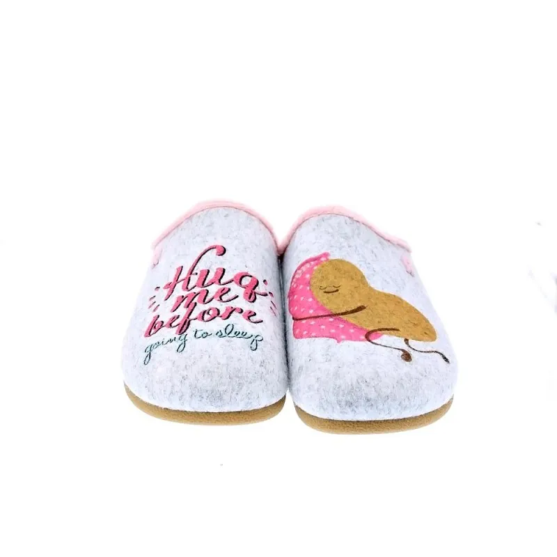 Potatoes Pantuflas Mujer Saggart Gris