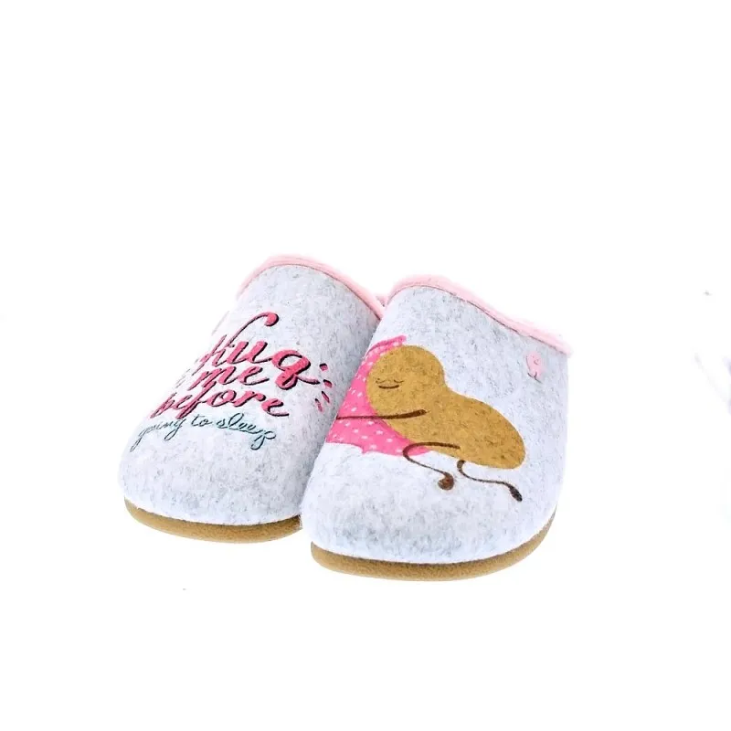 Potatoes Pantuflas Mujer Saggart Gris