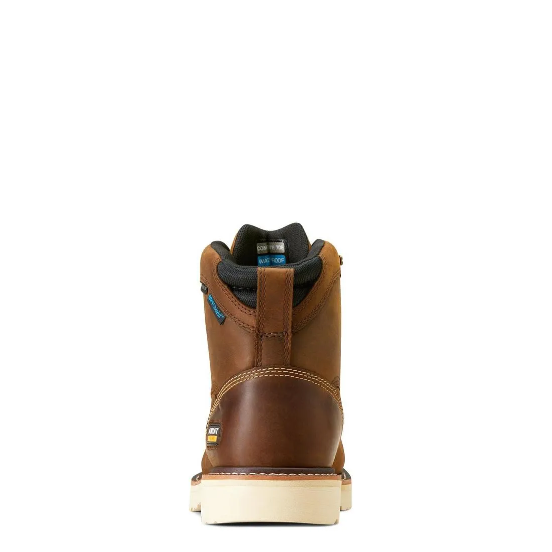 REBAR LIFT 6 INCH COMPOSITETOE WATERPROOF WORK BOOT DISTRESSED BROWN
