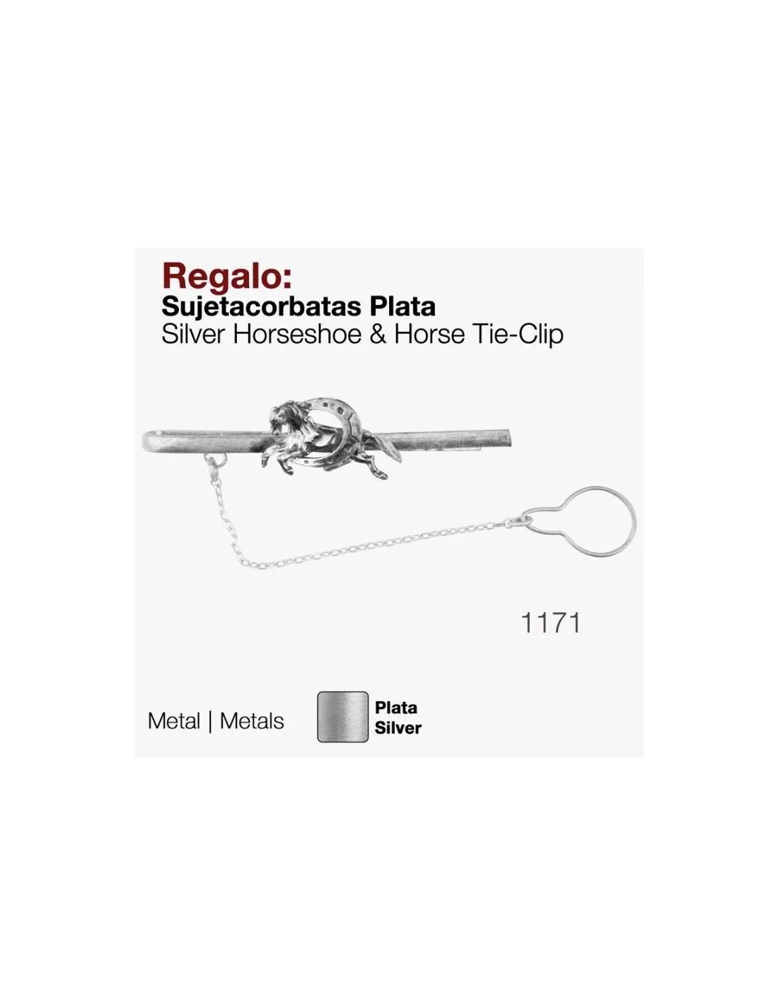 Regalo Sujetacorbatas Plata 1171
