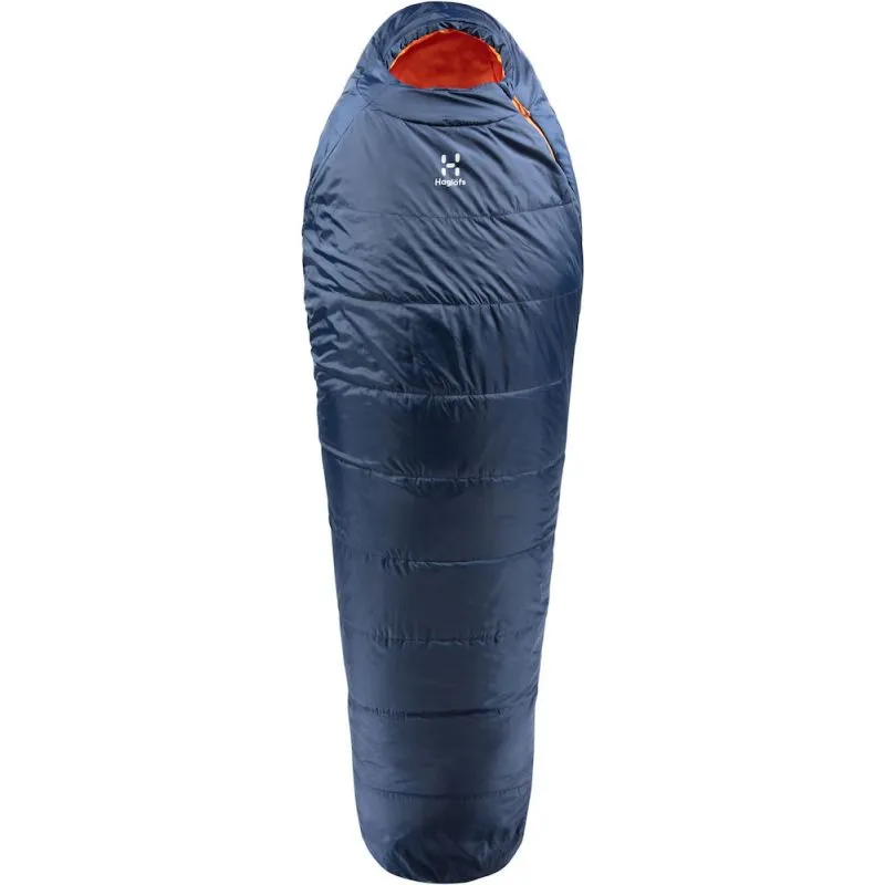 SACO DE DORMIR HAGLÖFS TARIUS 5 (AZUL MEDIANOCHE/MANDARINA)