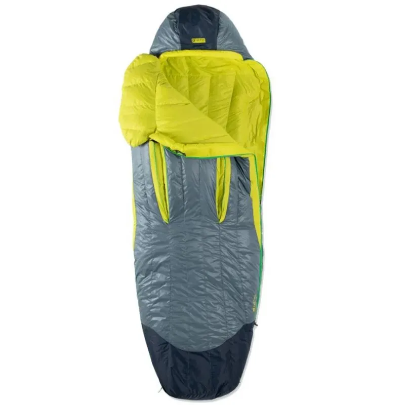 Saco de dormir para hombre NEMO Disco 30 Reg (Gris/Verde fluorescente)