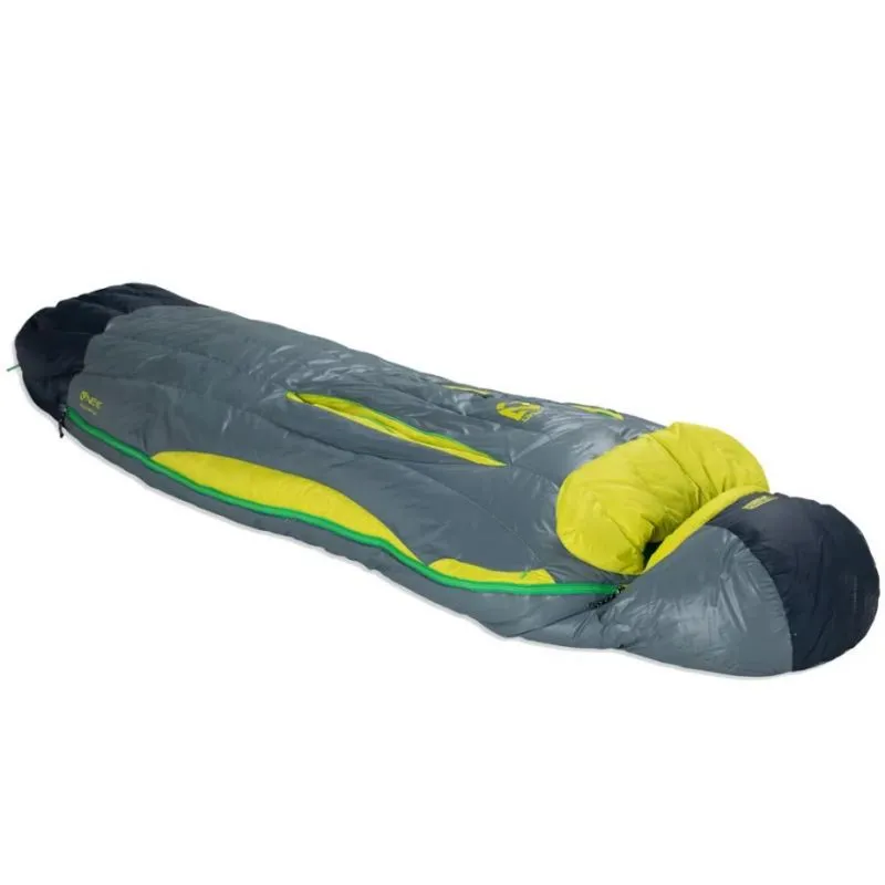 Saco de dormir para hombre NEMO Disco 30 Reg (Gris/Verde fluorescente)