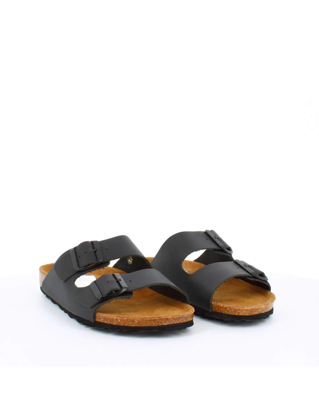 Sandalia Bio Mujer Plana Ajustable BIO221000 Negra