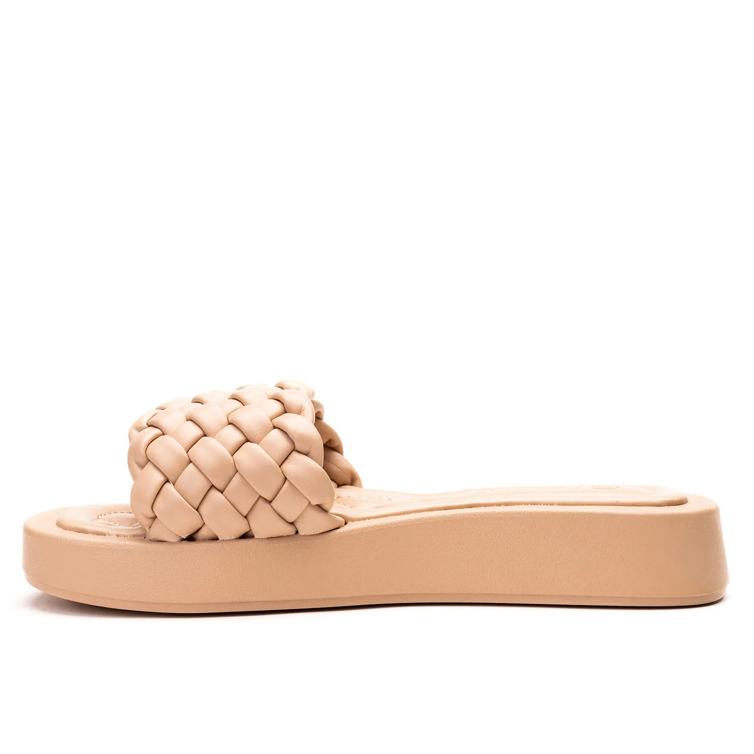 Sandalia Mujer Beige Luna Chancleta
