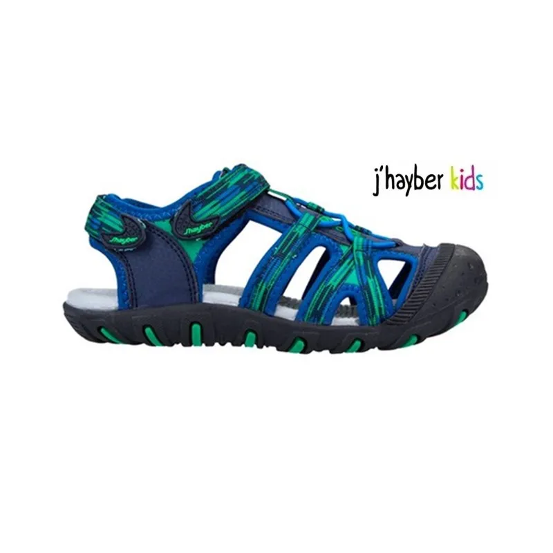 SANDALIA VELCRO SPORT NIñO AZULNAVY. J'HAYBER