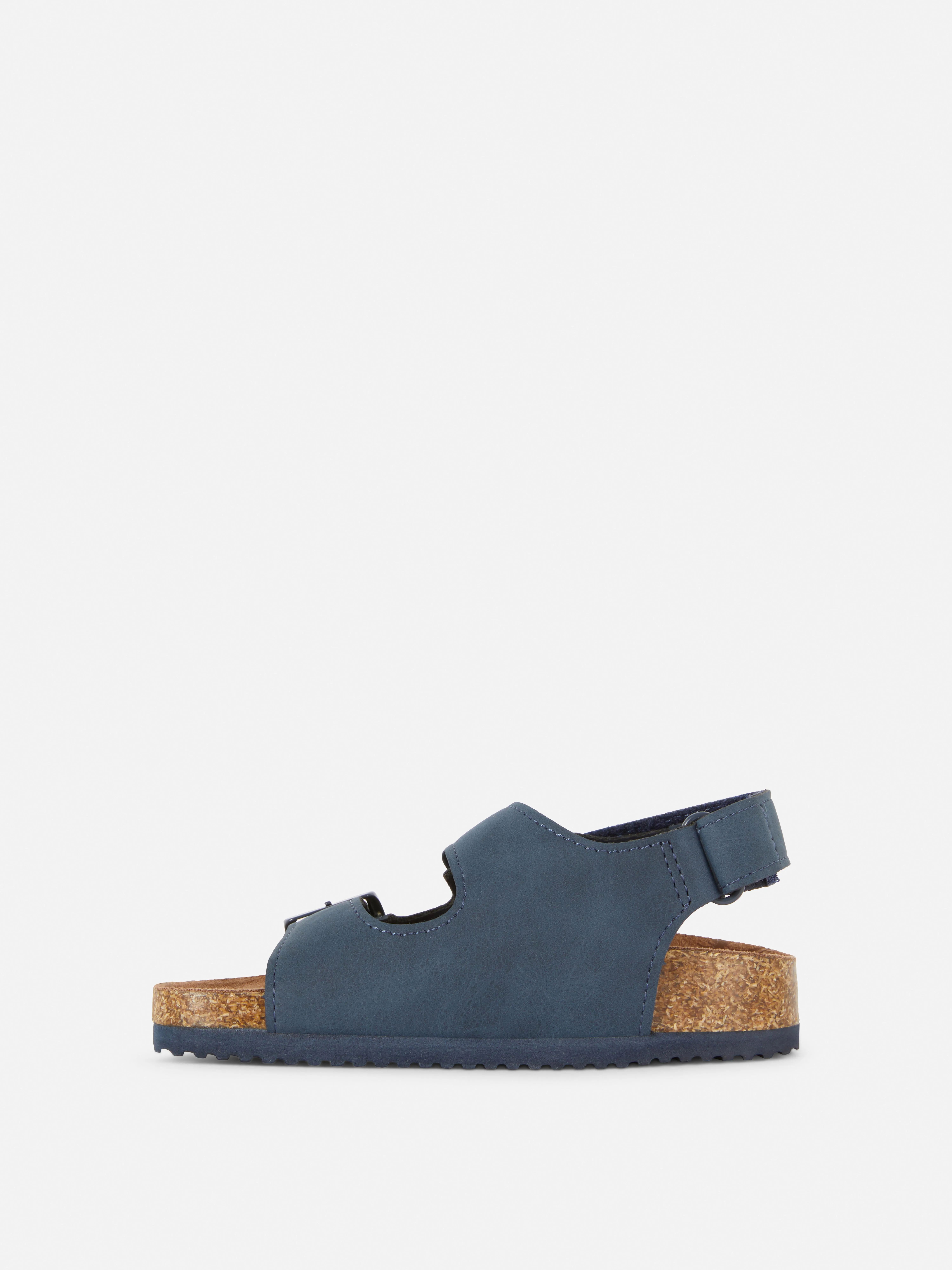 Sandalias de doble tira con hebillas