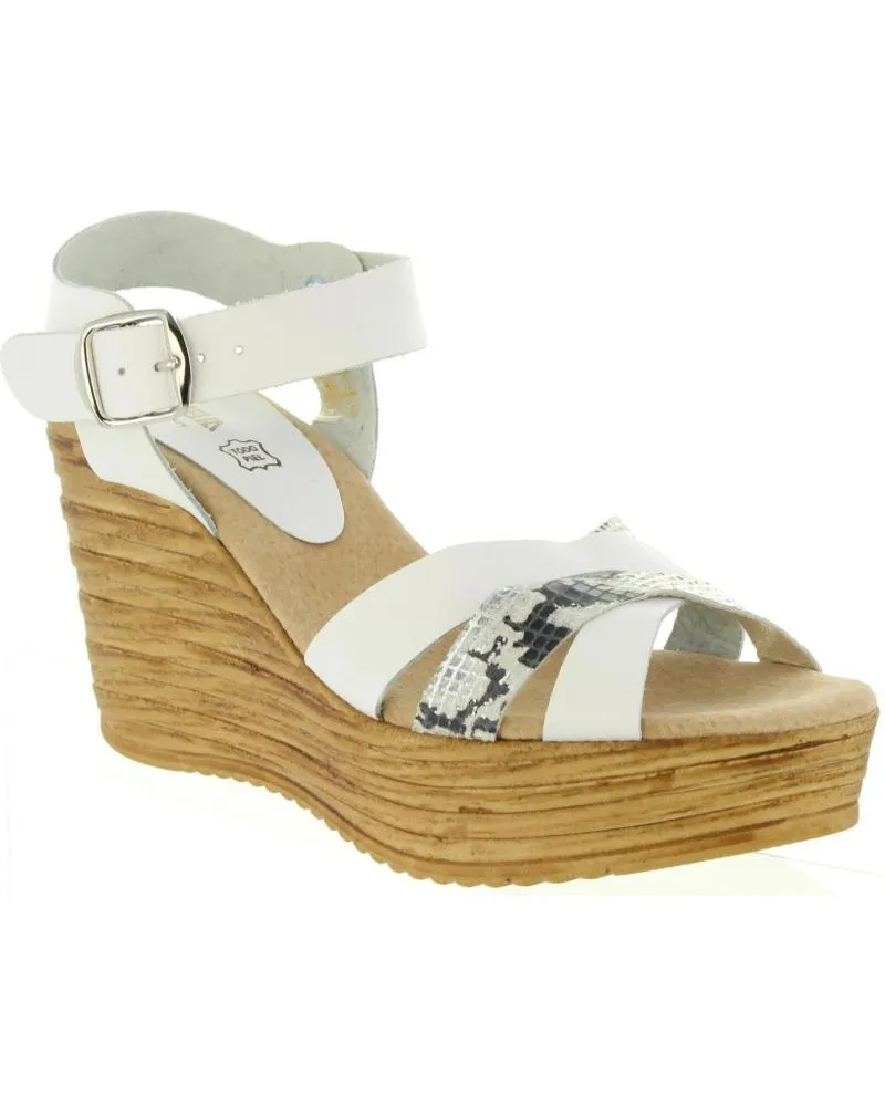 Sandalias de Mujer CUMBIA 31001 PIEL BLANCO
