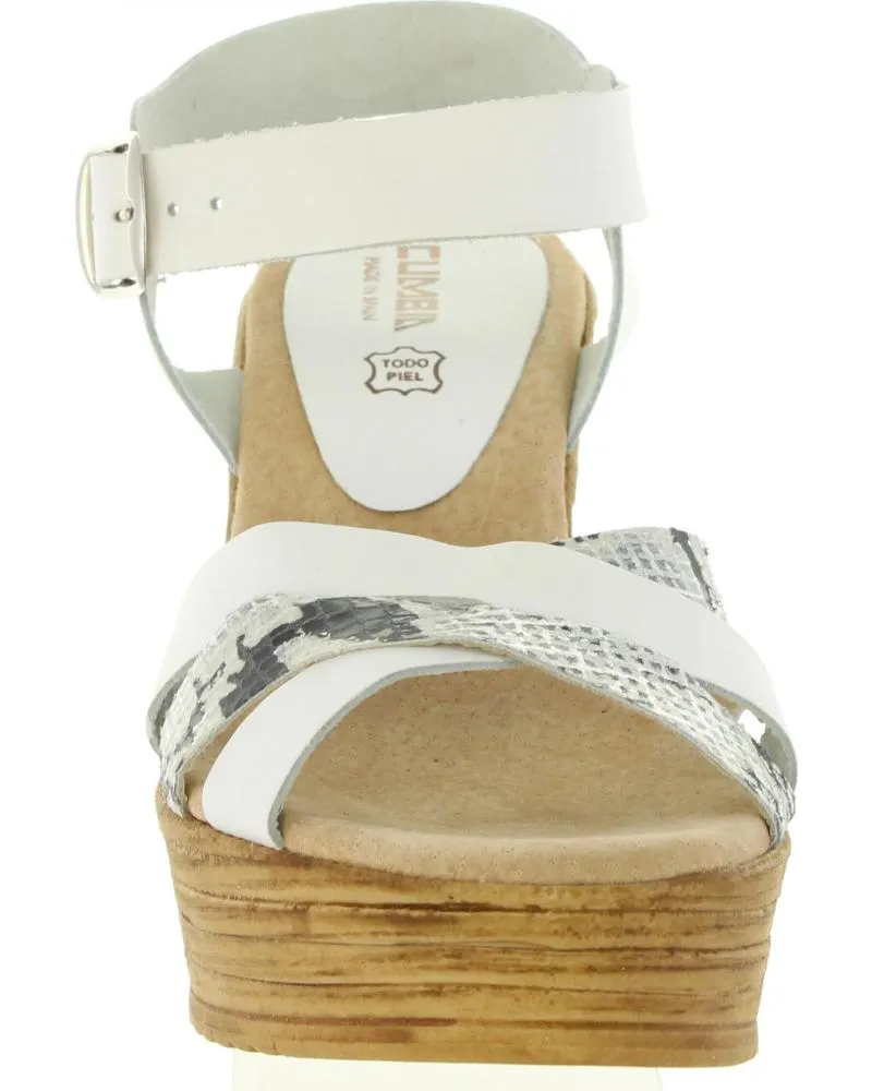 Sandalias de Mujer CUMBIA 31001 PIEL BLANCO
