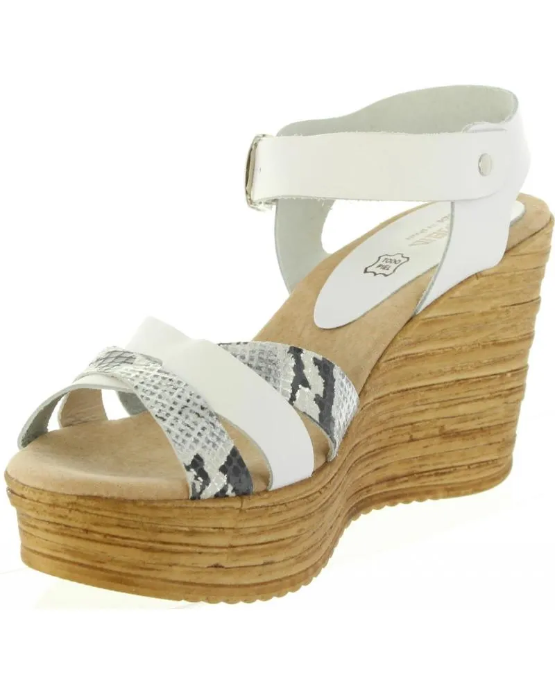 Sandalias de Mujer CUMBIA 31001 PIEL BLANCO