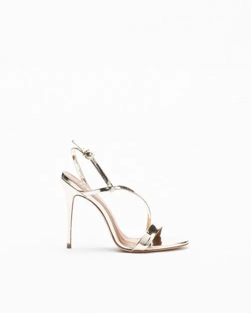 Sandalias de tacón alto PROF 633026 Dorado
