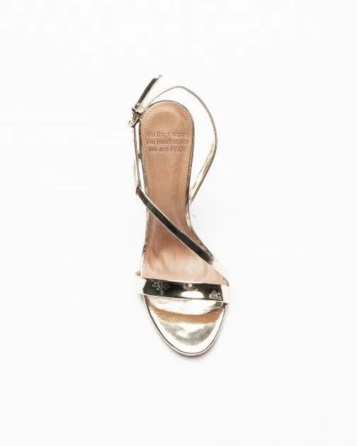 Sandalias de tacón alto PROF 633026 Dorado