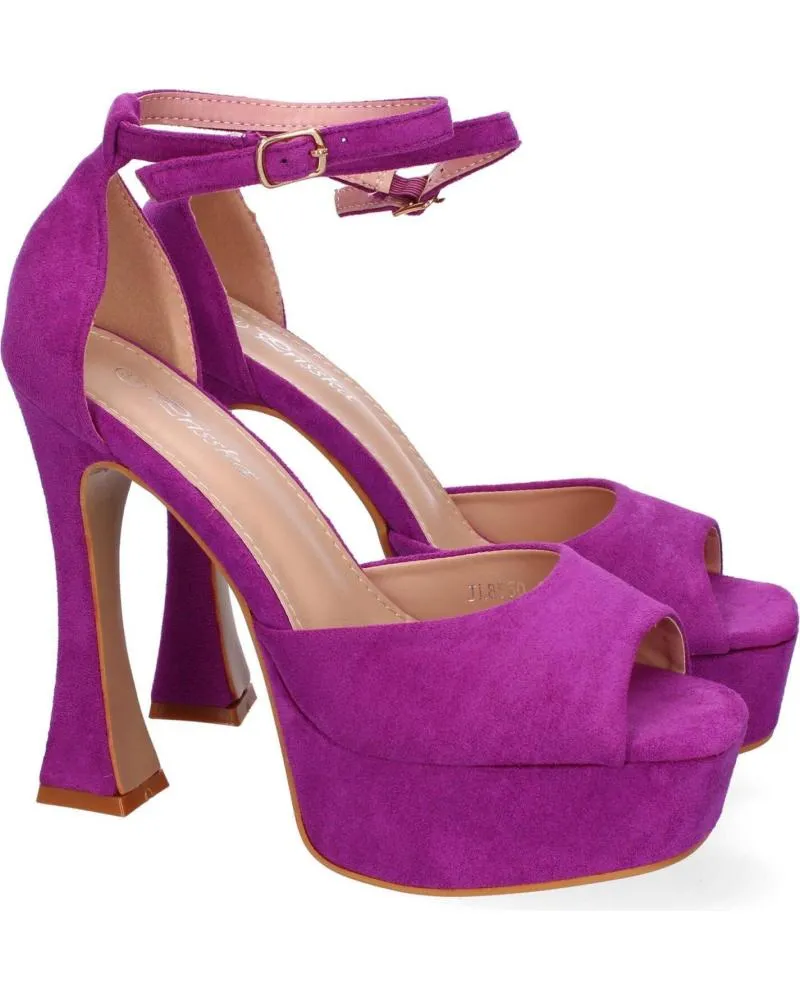 Sandalias PUNTOSALAO  de Mujer SANDALIAS DE FIESTA TACON Y PLATAFORMA PARA MUJER COLOR LILA  VARIOS COLORES