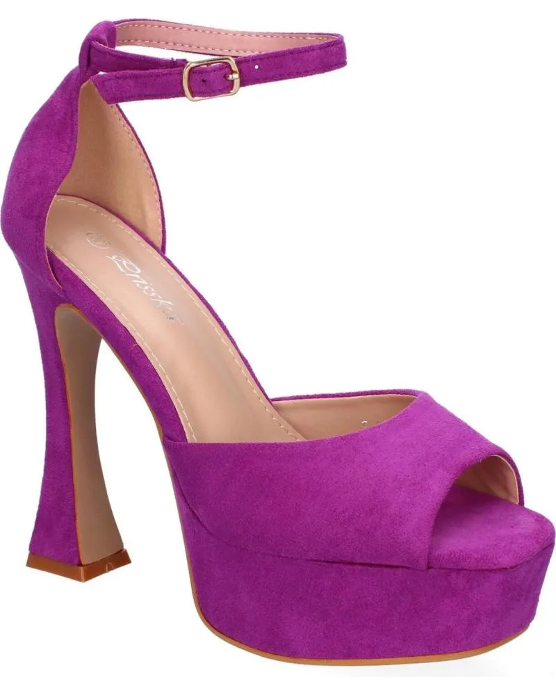 Sandalias PUNTOSALAO  de Mujer SANDALIAS DE FIESTA TACON Y PLATAFORMA PARA MUJER COLOR LILA  VARIOS COLORES