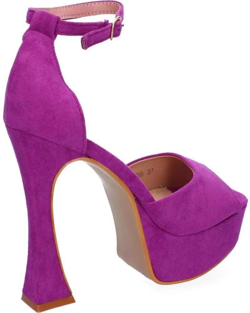 Sandalias PUNTOSALAO  de Mujer SANDALIAS DE FIESTA TACON Y PLATAFORMA PARA MUJER COLOR LILA  VARIOS COLORES