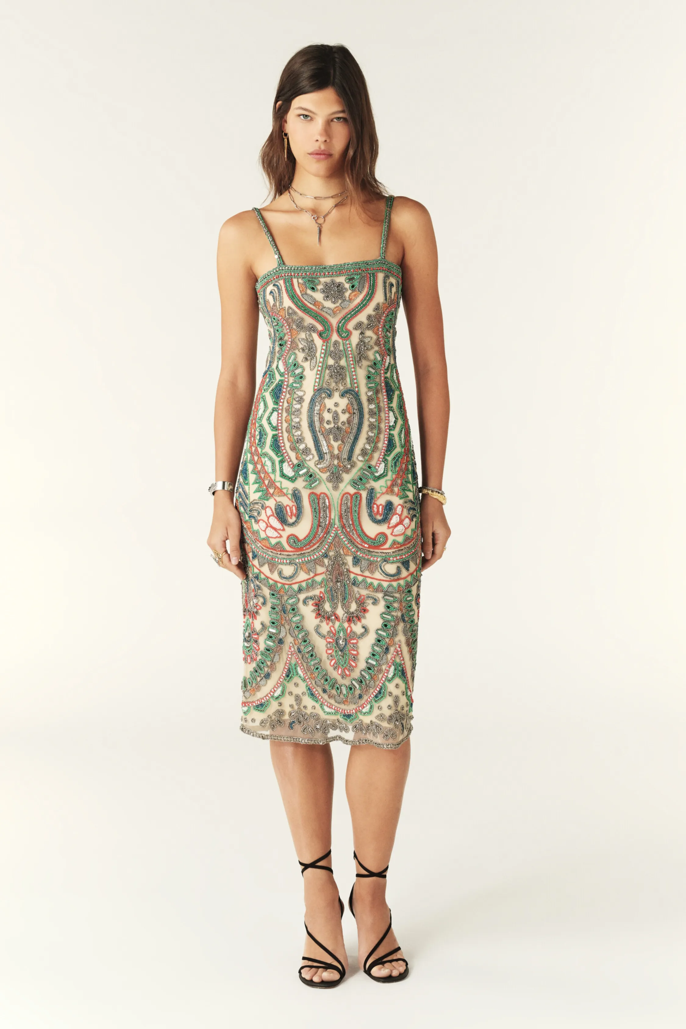 SHAGGY vestido midi
