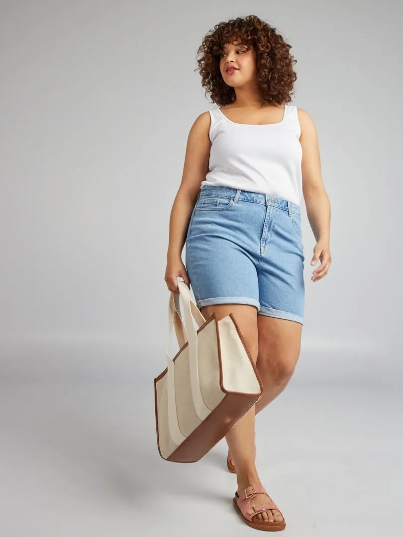 SHORT VAQUERO  AZUL