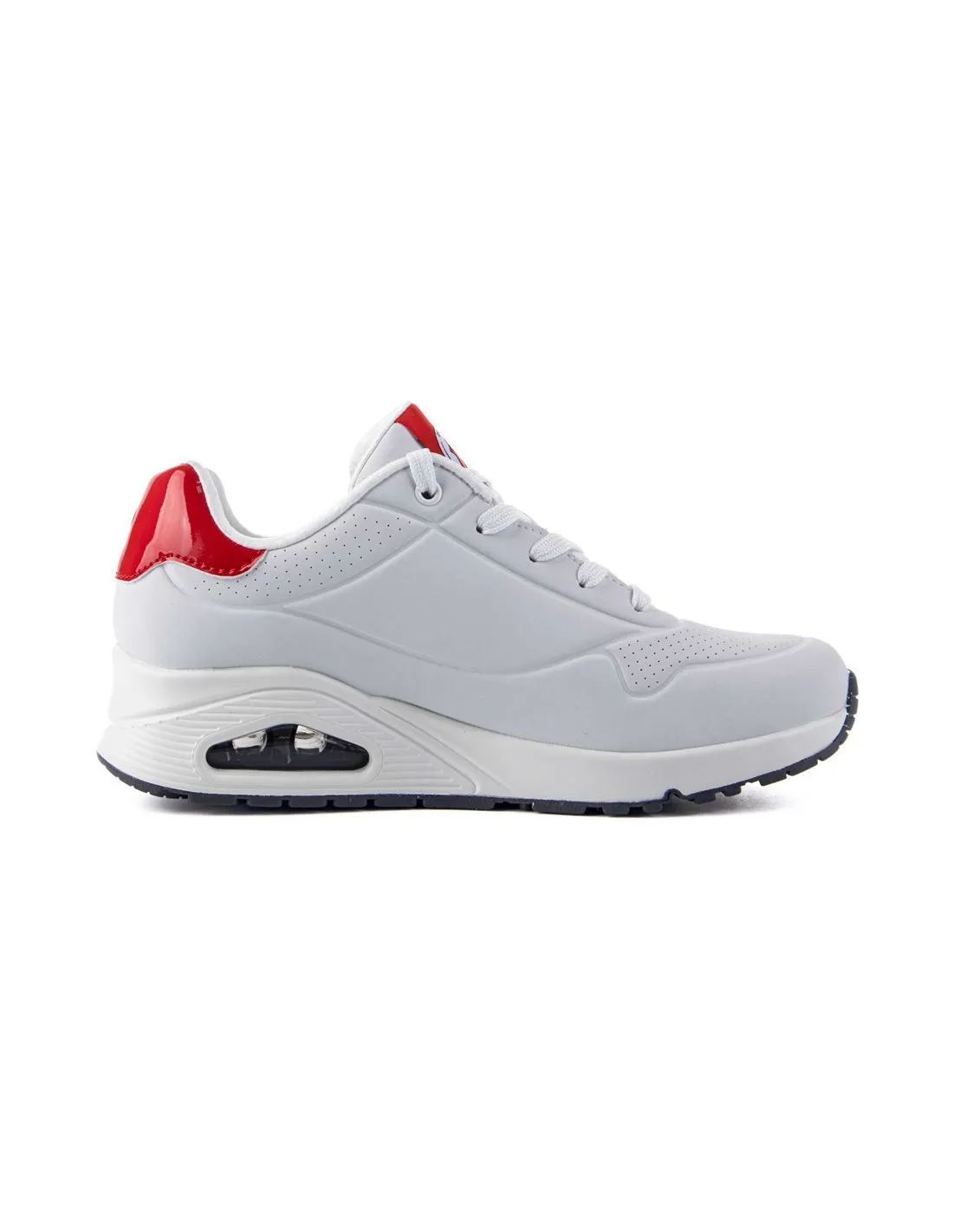 SKECHERS  ZAPATILLAS BLANCAS UNO ROLLING STONES SINGLE MUJER