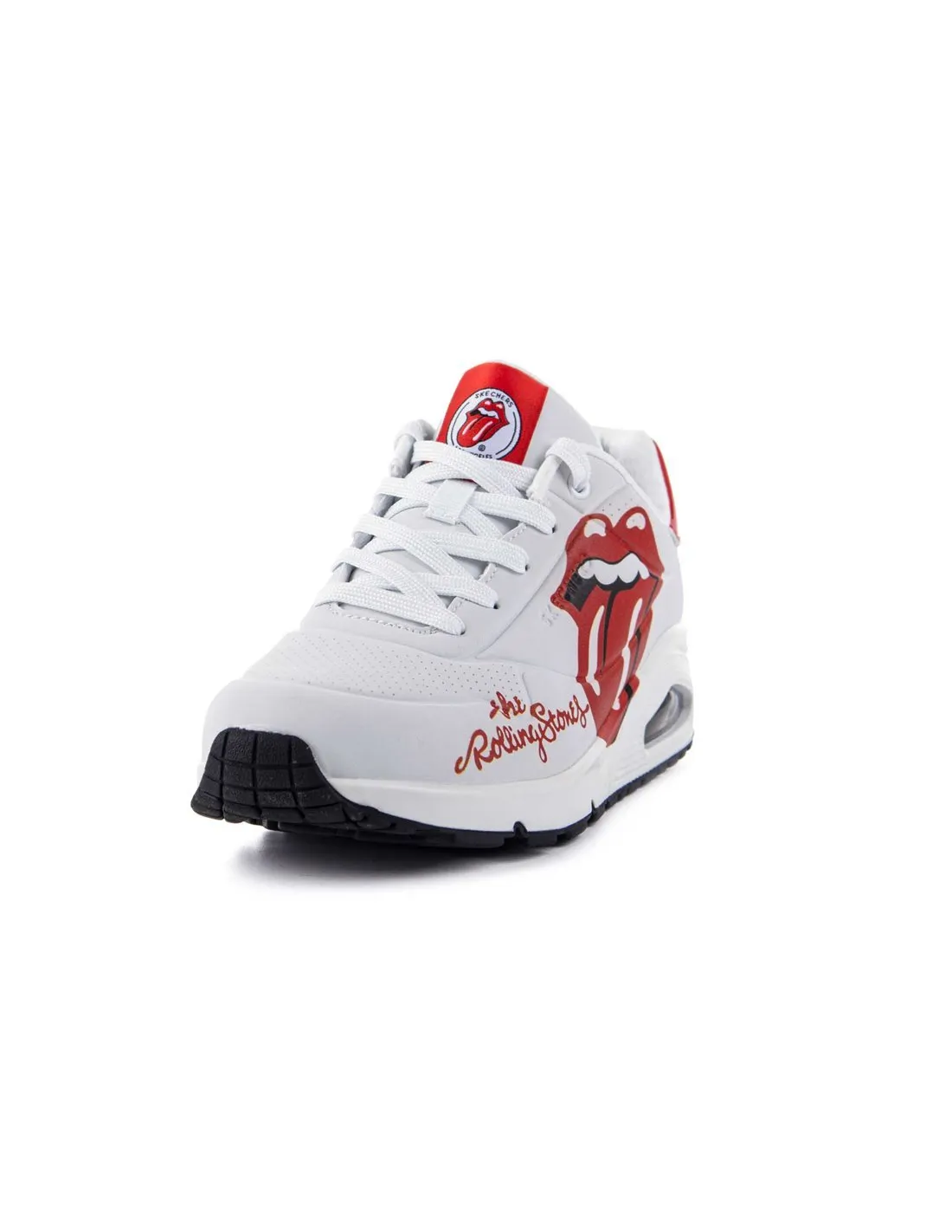 SKECHERS  ZAPATILLAS BLANCAS UNO ROLLING STONES SINGLE MUJER