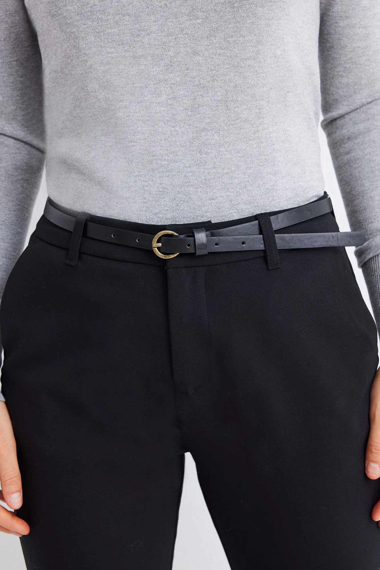 Springfield Pantalón chino cinturón