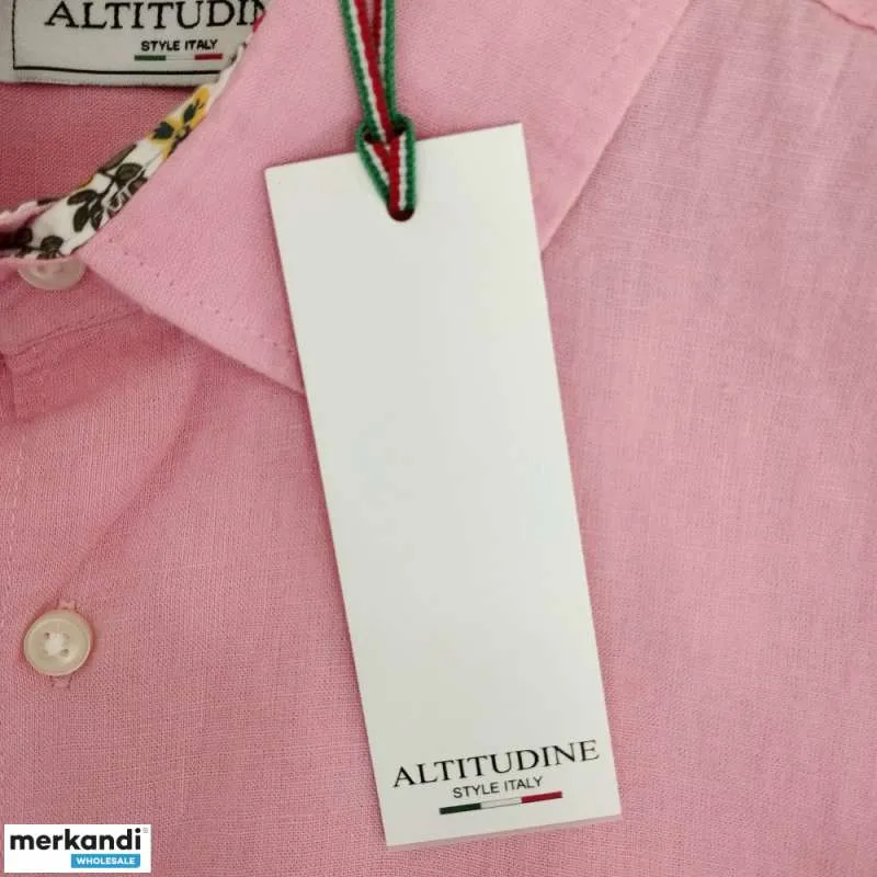 STOCK CAMISAS DE HOMBRE ALTITUDE MEZCLA DE LINO Y VISCOSA  MANTRA STOCK