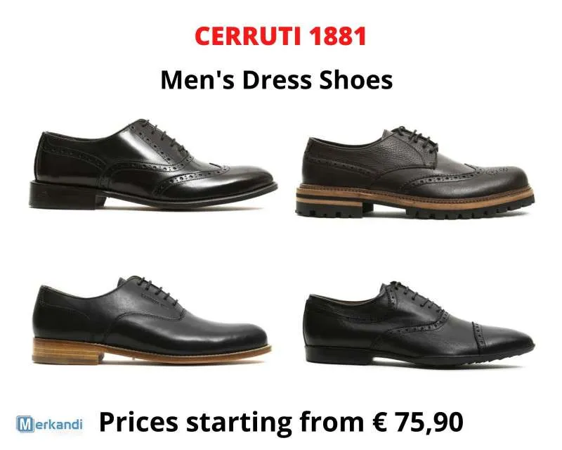 STOCK ZAPATOS ELEGANTES HOMBRE CERRUTI 1881