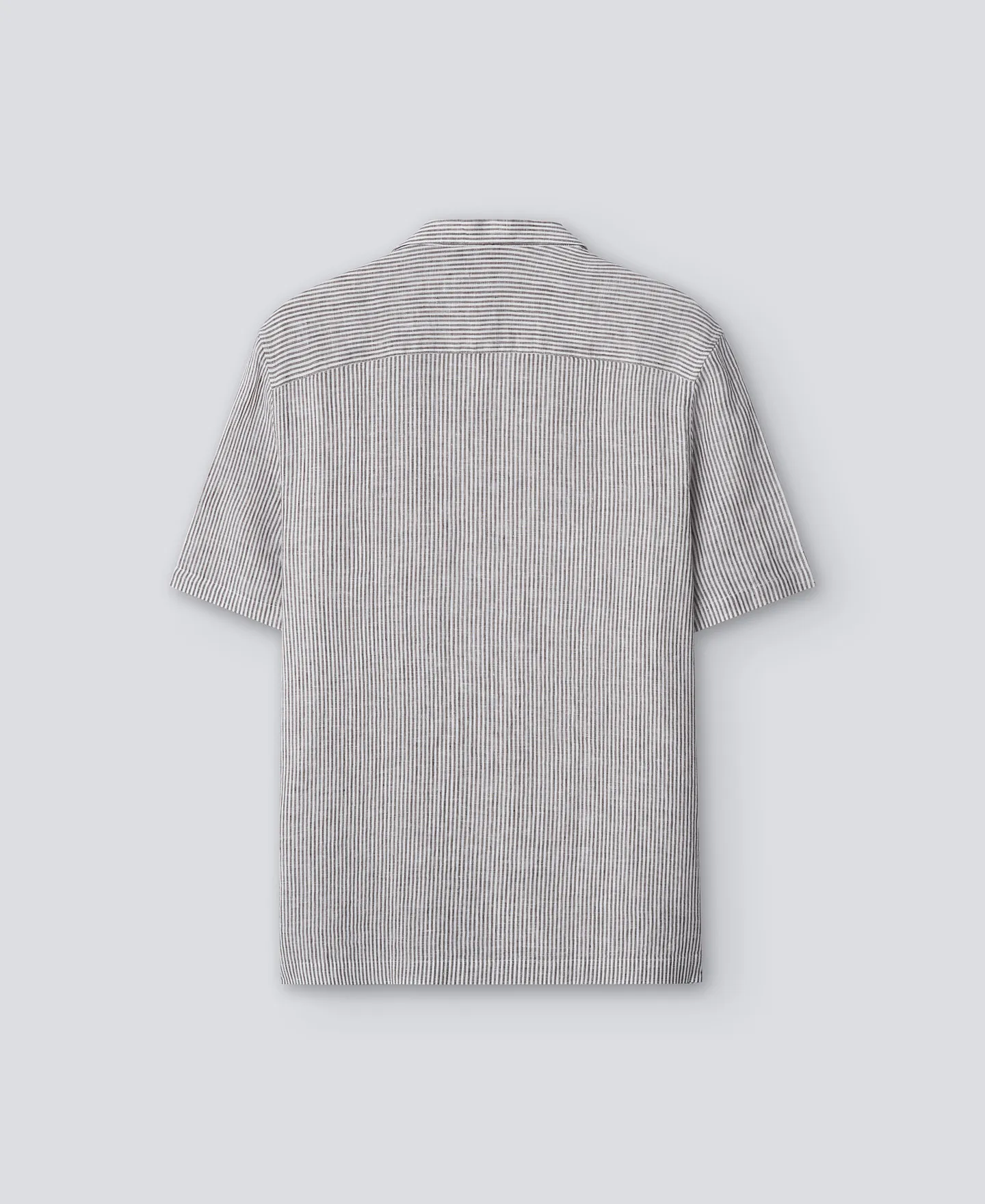 Striped linen shirt man