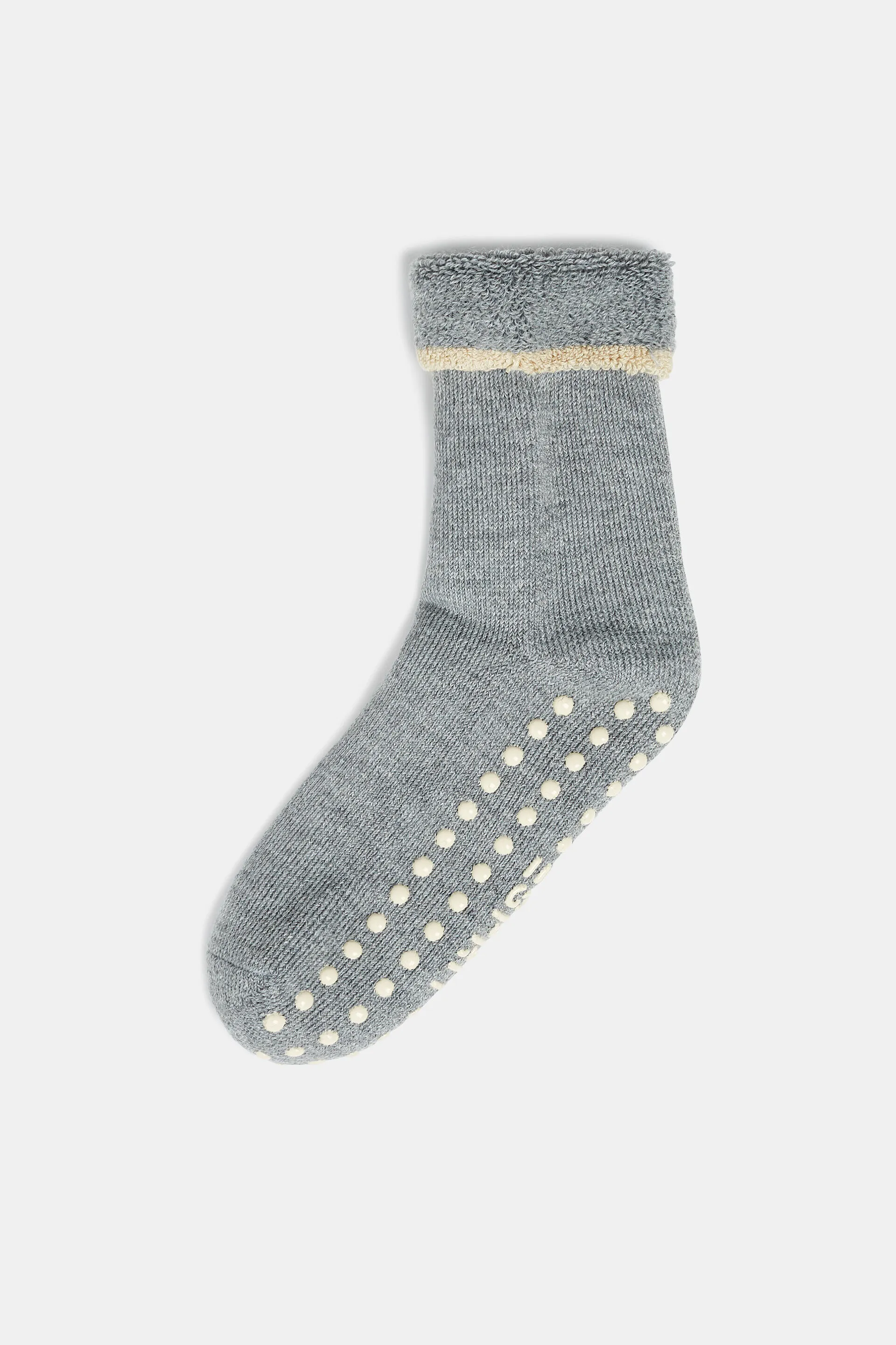 Suaves calcetines antideslizantes, mezcla de lana