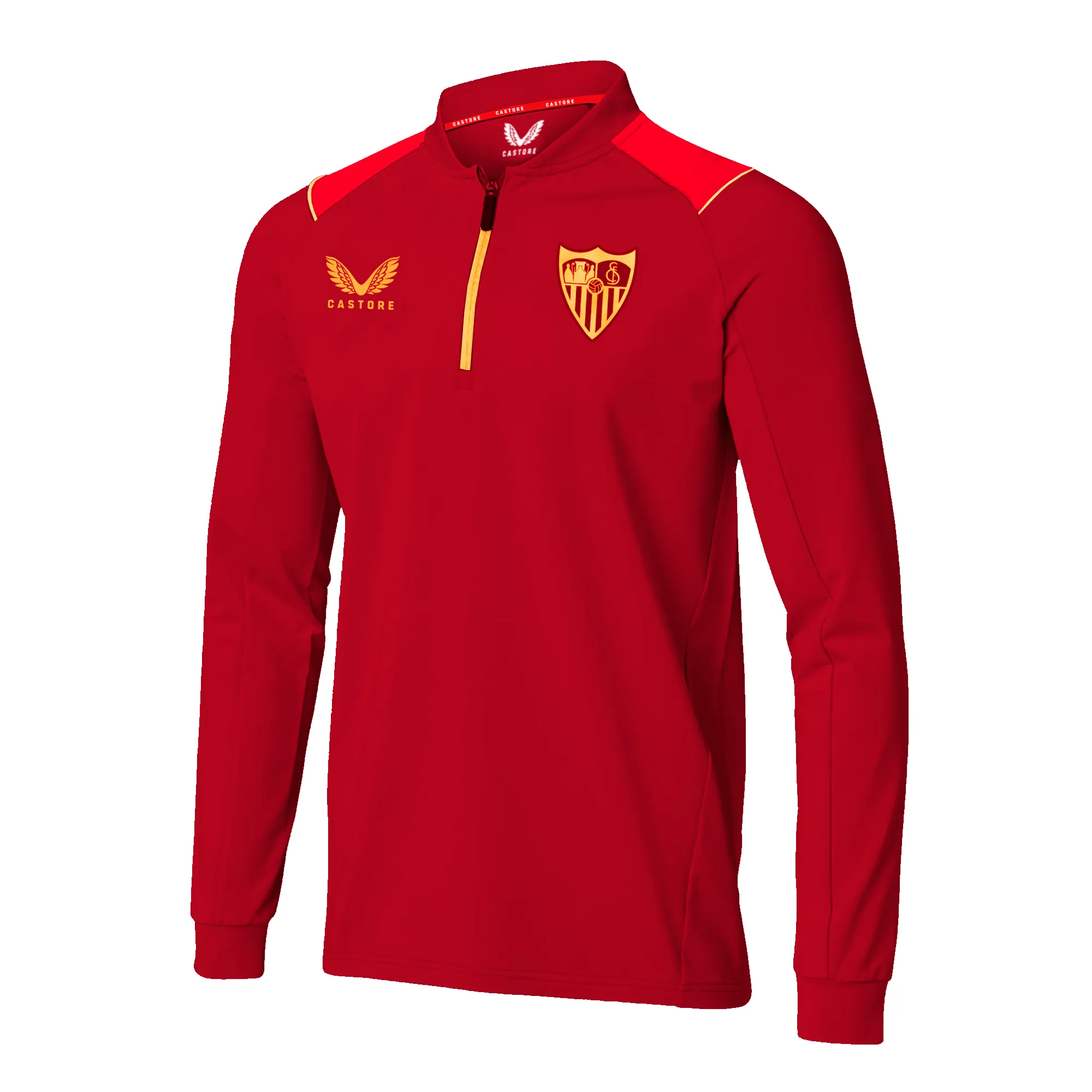 Sudadera entreno roja 22/23 mujer
