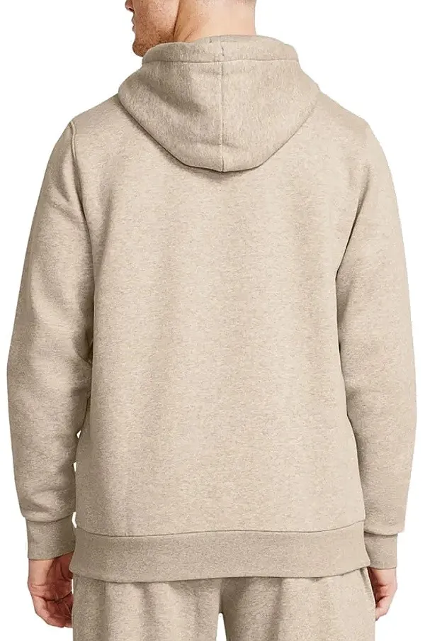 SUDADERA UNDER ARMOUR ESSENTIAL FLEECE  TIMBERWOLF TAUPE LIGHT HTHR/TIMBERWOLF TAUPE  MEN´S