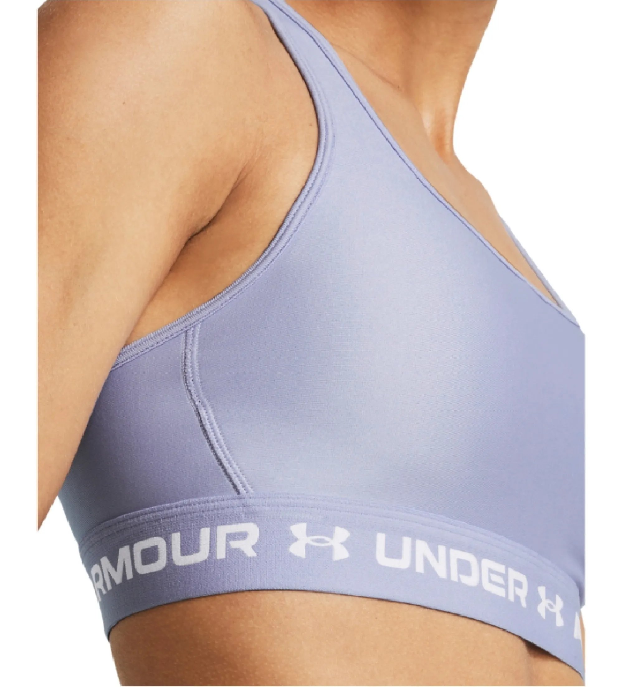 Sujetador deportivo de sujeción media y espalda cruzada Armour lila