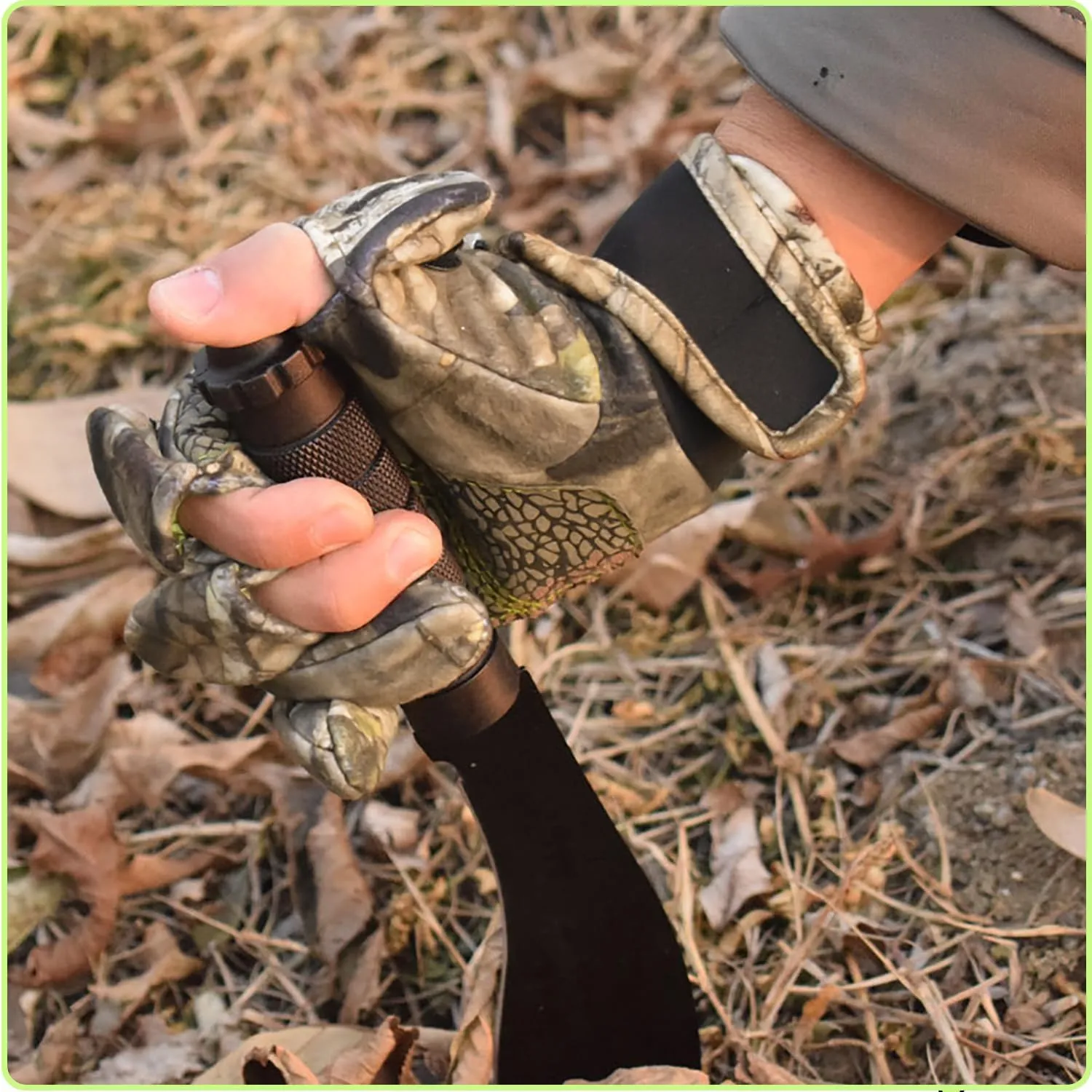 Taeku Guantes de camuflaje ligeros de dedo completo para caza  accesorios de camuflaje  guantes de pesca antideslizantes  acceso