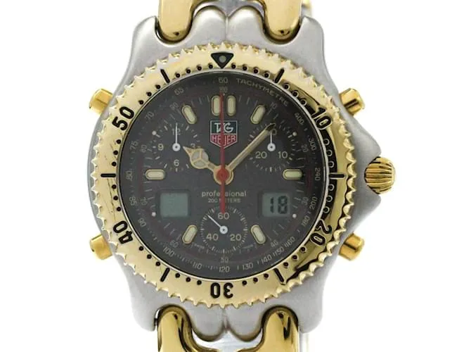 TAG HEUER Sel Cronógrafo Reloj para Hombre de Acero Baño de Oro CG1122 
