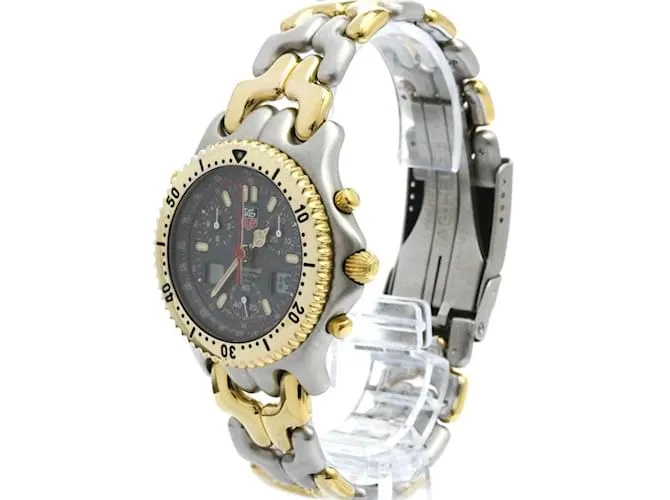 TAG HEUER Sel Cronógrafo Reloj para Hombre de Acero Baño de Oro CG1122 