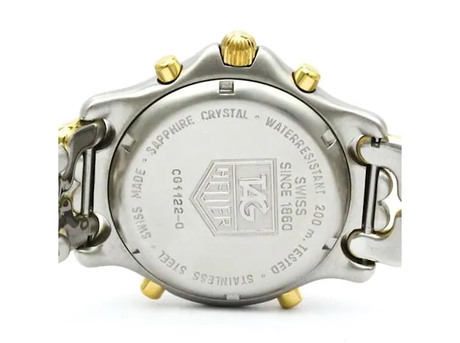TAG HEUER Sel Cronógrafo Reloj para Hombre de Acero Baño de Oro CG1122 